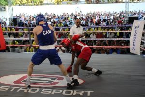 El canadiense Keoma Ali Al Ahmadieh derriba al dominicano Randy Lexis